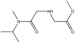 methyl 2-({[methyl(propan-2-yl)carbamoyl]methyl}amino)acetate 结构式