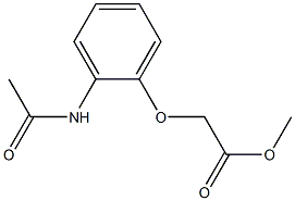 methyl 2-(2-acetamidophenoxy)acetate 结构式