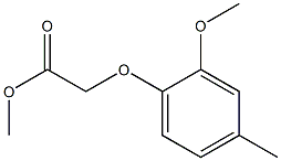 methyl 2-(2-methoxy-4-methylphenoxy)acetate 结构式