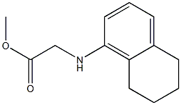 methyl 2-(5,6,7,8-tetrahydronaphthalen-1-ylamino)acetate 结构式