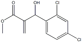 methyl 2-[(2,4-dichlorophenyl)(hydroxy)methyl]prop-2-enoate 结构式