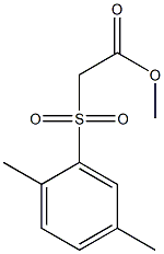 methyl 2-[(2,5-dimethylbenzene)sulfonyl]acetate 结构式