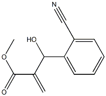 methyl 2-[(2-cyanophenyl)(hydroxy)methyl]prop-2-enoate 结构式