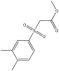 methyl 2-[(3,4-dimethylbenzene)sulfonyl]acetate 结构式