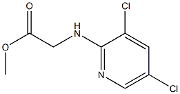 methyl 2-[(3,5-dichloropyridin-2-yl)amino]acetate 结构式