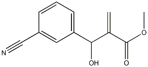 methyl 2-[(3-cyanophenyl)(hydroxy)methyl]prop-2-enoate 结构式