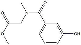 methyl 2-[(3-hydroxyphenyl)-N-methylformamido]acetate 结构式