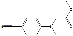 methyl 2-[(4-cyanophenyl)(methyl)amino]acetate 结构式