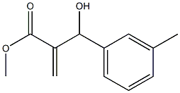 methyl 2-[hydroxy(3-methylphenyl)methyl]prop-2-enoate 结构式