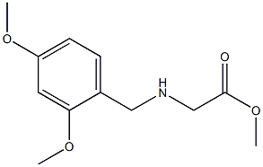 methyl 2-{[(2,4-dimethoxyphenyl)methyl]amino}acetate 结构式