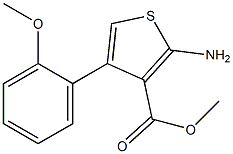 methyl 2-amino-4-(2-methoxyphenyl)thiophene-3-carboxylate 结构式