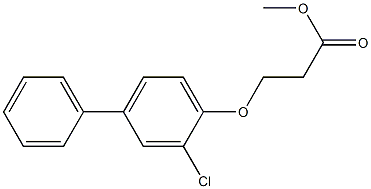 methyl 3-(2-chloro-4-phenylphenoxy)propanoate 结构式