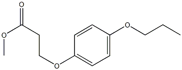 methyl 3-(4-propoxyphenoxy)propanoate 结构式