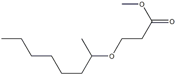 methyl 3-(octan-2-yloxy)propanoate 结构式