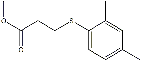 methyl 3-[(2,4-dimethylphenyl)sulfanyl]propanoate 结构式