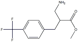 methyl 3-amino-2-{[4-(trifluoromethyl)phenyl]methyl}propanoate 结构式