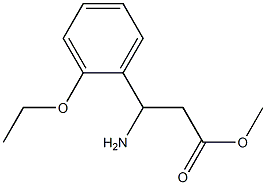 methyl 3-amino-3-(2-ethoxyphenyl)propanoate 结构式