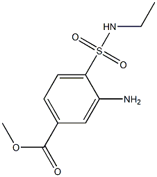 methyl 3-amino-4-(ethylsulfamoyl)benzoate 结构式