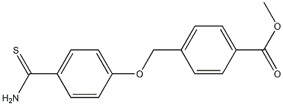 methyl 4-(4-carbamothioylphenoxymethyl)benzoate 结构式