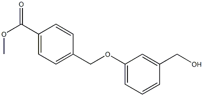 methyl 4-[3-(hydroxymethyl)phenoxymethyl]benzoate 结构式