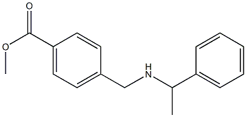 methyl 4-{[(1-phenylethyl)amino]methyl}benzoate 结构式