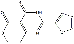 methyl 4-methyl-2-tetrahydrofuran-2-yl-6-thioxo-1,6-dihydropyrimidine-5-carboxylate 结构式