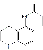 N-(1,2,3,4-tetrahydroquinolin-5-yl)propanamide 结构式