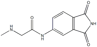 N-(1,3-dioxo-2,3-dihydro-1H-isoindol-5-yl)-2-(methylamino)acetamide 结构式