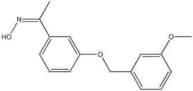 N-(1-{3-[(3-methoxyphenyl)methoxy]phenyl}ethylidene)hydroxylamine 结构式