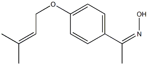 N-(1-{4-[(3-methylbut-2-en-1-yl)oxy]phenyl}ethylidene)hydroxylamine 结构式