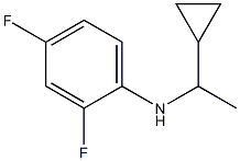 N-(1-cyclopropylethyl)-2,4-difluoroaniline 结构式