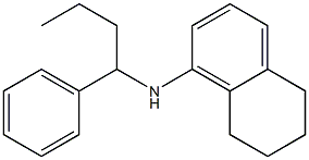 N-(1-phenylbutyl)-5,6,7,8-tetrahydronaphthalen-1-amine 结构式