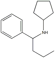 N-(1-phenylbutyl)cyclopentanamine 结构式