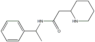 N-(1-phenylethyl)-2-(piperidin-2-yl)acetamide 结构式