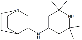 N-(2,2,6,6-tetramethylpiperidin-4-yl)-1-azabicyclo[2.2.2]octan-3-amine 结构式