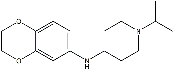 N-(2,3-dihydro-1,4-benzodioxin-6-yl)-1-(propan-2-yl)piperidin-4-amine 结构式