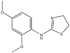 N-(2,4-dimethoxyphenyl)-4,5-dihydro-1,3-thiazol-2-amine 结构式