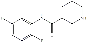 N-(2,5-difluorophenyl)piperidine-3-carboxamide 结构式