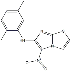 N-(2,5-dimethylphenyl)-5-nitroimidazo[2,1-b][1,3]thiazol-6-amine 结构式