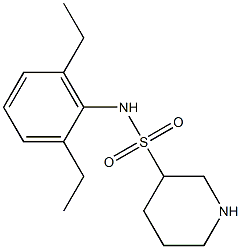 N-(2,6-diethylphenyl)piperidine-3-sulfonamide 结构式