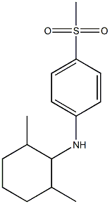 N-(2,6-dimethylcyclohexyl)-4-methanesulfonylaniline 结构式