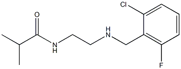 N-(2-{[(2-chloro-6-fluorophenyl)methyl]amino}ethyl)-2-methylpropanamide 结构式