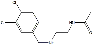 N-(2-{[(3,4-dichlorophenyl)methyl]amino}ethyl)acetamide 结构式