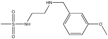 N-(2-{[(3-methoxyphenyl)methyl]amino}ethyl)methanesulfonamide 结构式