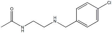 N-(2-{[(4-chlorophenyl)methyl]amino}ethyl)acetamide 结构式