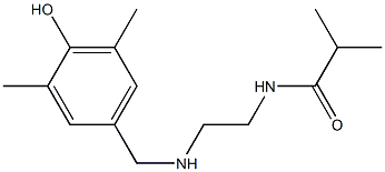 N-(2-{[(4-hydroxy-3,5-dimethylphenyl)methyl]amino}ethyl)-2-methylpropanamide 结构式