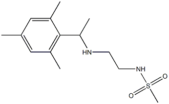 N-(2-{[1-(2,4,6-trimethylphenyl)ethyl]amino}ethyl)methanesulfonamide 结构式