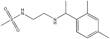 N-(2-{[1-(2,4-dimethylphenyl)ethyl]amino}ethyl)methanesulfonamide 结构式