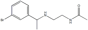 N-(2-{[1-(3-bromophenyl)ethyl]amino}ethyl)acetamide 结构式