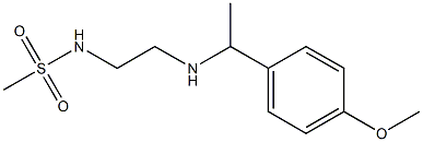 N-(2-{[1-(4-methoxyphenyl)ethyl]amino}ethyl)methanesulfonamide 结构式